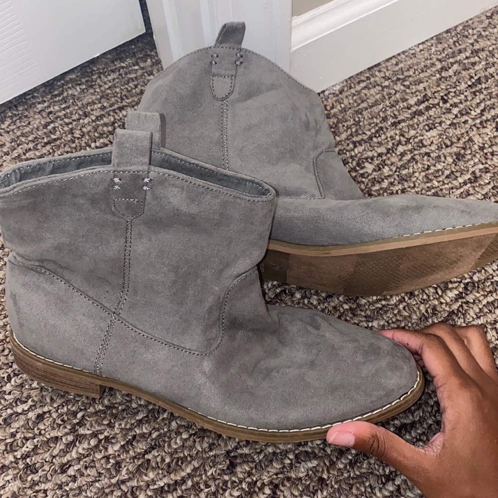 Grey booties